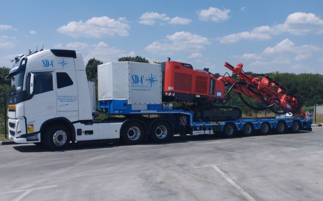 Transport von Ankerbohrgeräte