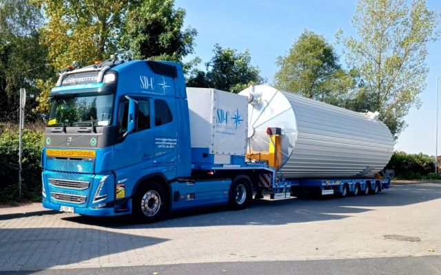 Dampfkessel Transport