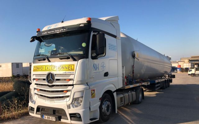 Cryogenic Storage Gas Tank Transport